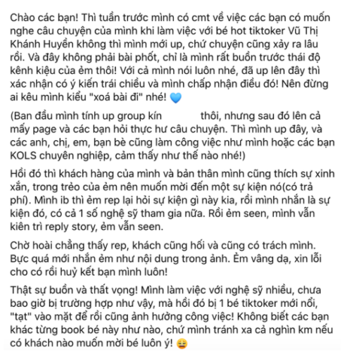 Bài đăng tố cáo nàng hot tiktoker thái độ Bài đăng tố cáo nàng hot tiktoker thái độ