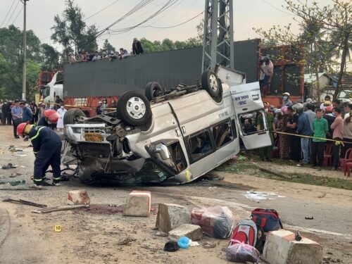 Hiện trường của vụ tai nạn thảm khốc Hiện trường của vụ tai nạn thảm khốc