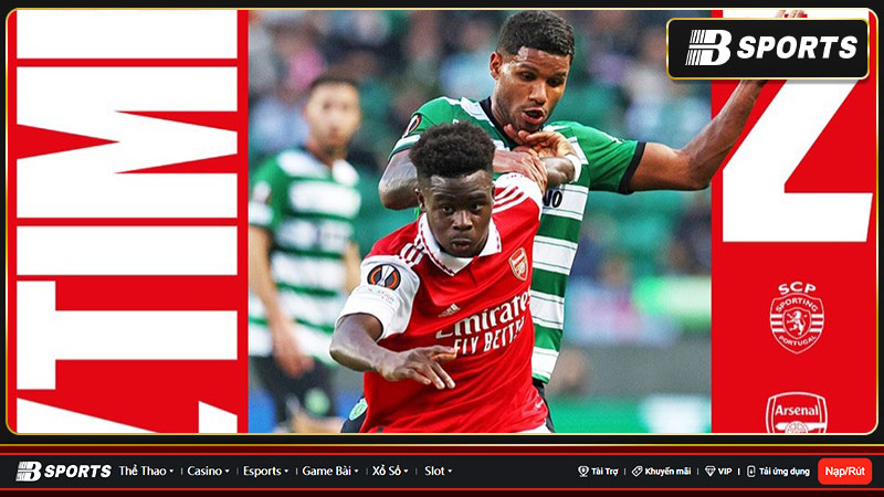 Arsenal hòa Sporting sau màn rượt đuổi hấp dẫn Arsenal hòa Sporting sau màn rượt đuổi hấp dẫn