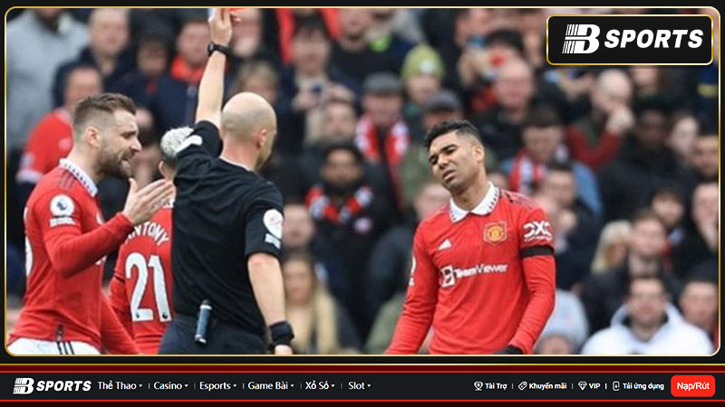 MU thông báo về việc kháng cáo thẻ đỏ Casemiro MU thông báo về việc kháng cáo thẻ đỏ Casemiro