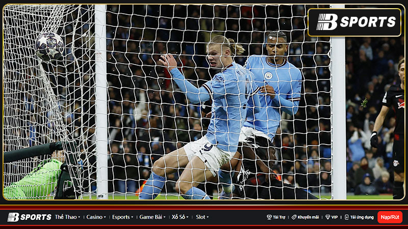 Haaland thi đấu trong ngày Man City thắng Leipzig 7-0 Haaland thi đấu trong ngày Man City thắng Leipzig 7-0