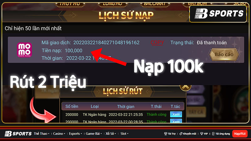 Thao tác giao dịch khi cá cược tại b8 bet cực nhanh gọn Thao tác giao dịch khi cá cược tại b8 bet cực nhanh gọn