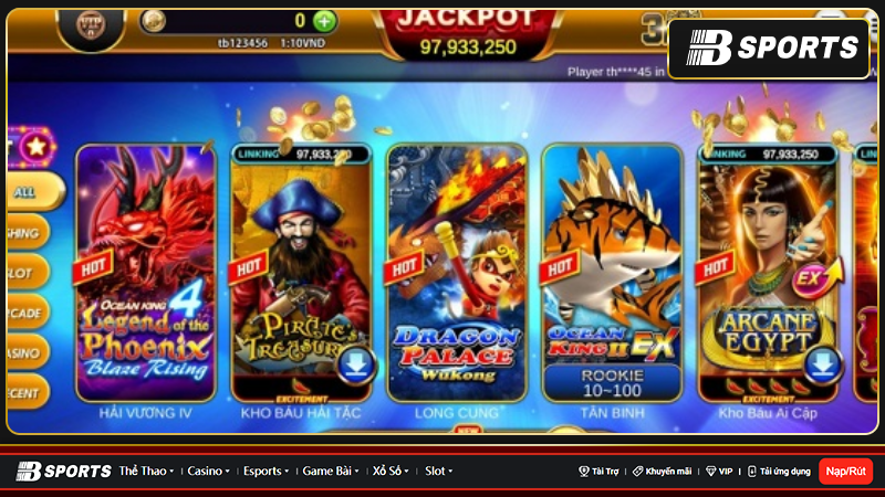 Tham khảo cổng game Bsports để chơi bắn cá đổi thưởng Tham khảo cổng game Bsports để chơi bắn cá đổi thưởng