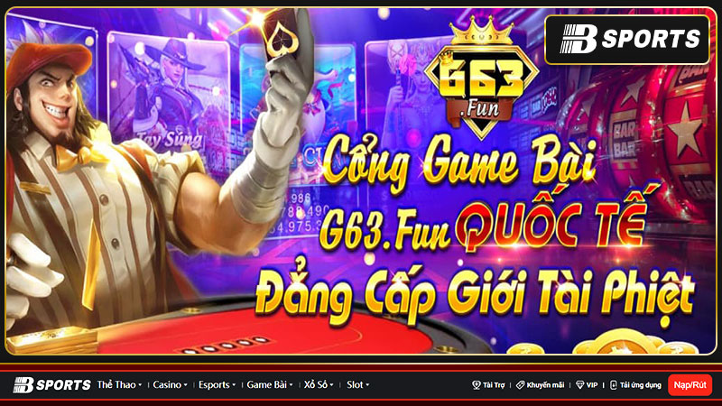Kho tàng game G63 Fun phong phú, đa dạng Kho tàng game G63 Fun phong phú, đa dạng