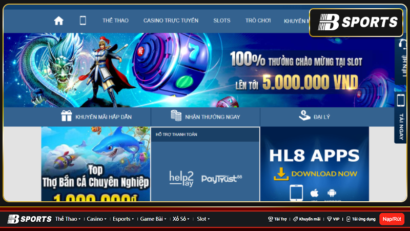 Đỉnh cao cá cược tại hl8 với sự đầu tư về thiết kế giao diện ấn tượng Đỉnh cao cá cược tại hl8 với sự đầu tư về thiết kế giao diện ấn tượng