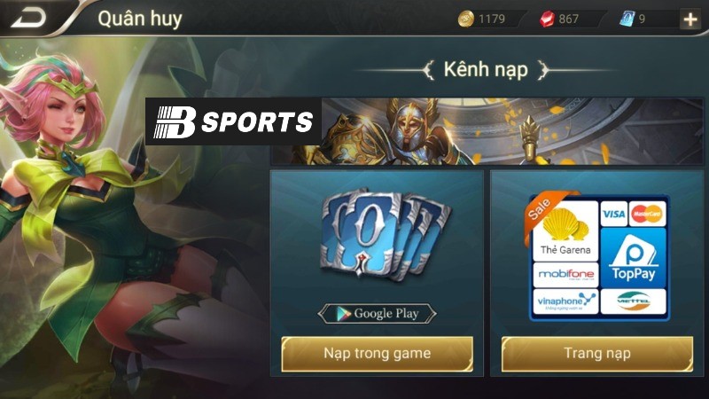 Nạp Liên Quân qua thẻ ngân hàng Nạp Liên Quân qua thẻ ngân hàng