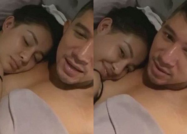 Cảnh thân mật của nàng với bạn trai Cảnh thân mật của nàng với bạn trai