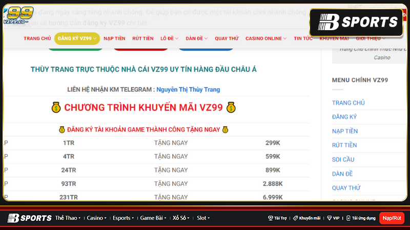 Đa dạng các chương trình khuyến mãi đổi thưởng hấp dẫn tại vz99 Đa dạng các chương trình khuyến mãi đổi thưởng hấp dẫn tại vz99