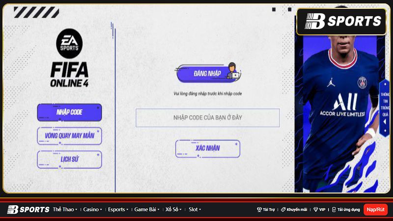 Những điều cần lưu ý về code tân thủ FIFA Online 4 Những điều cần lưu ý về code tân thủ FIFA Online 4